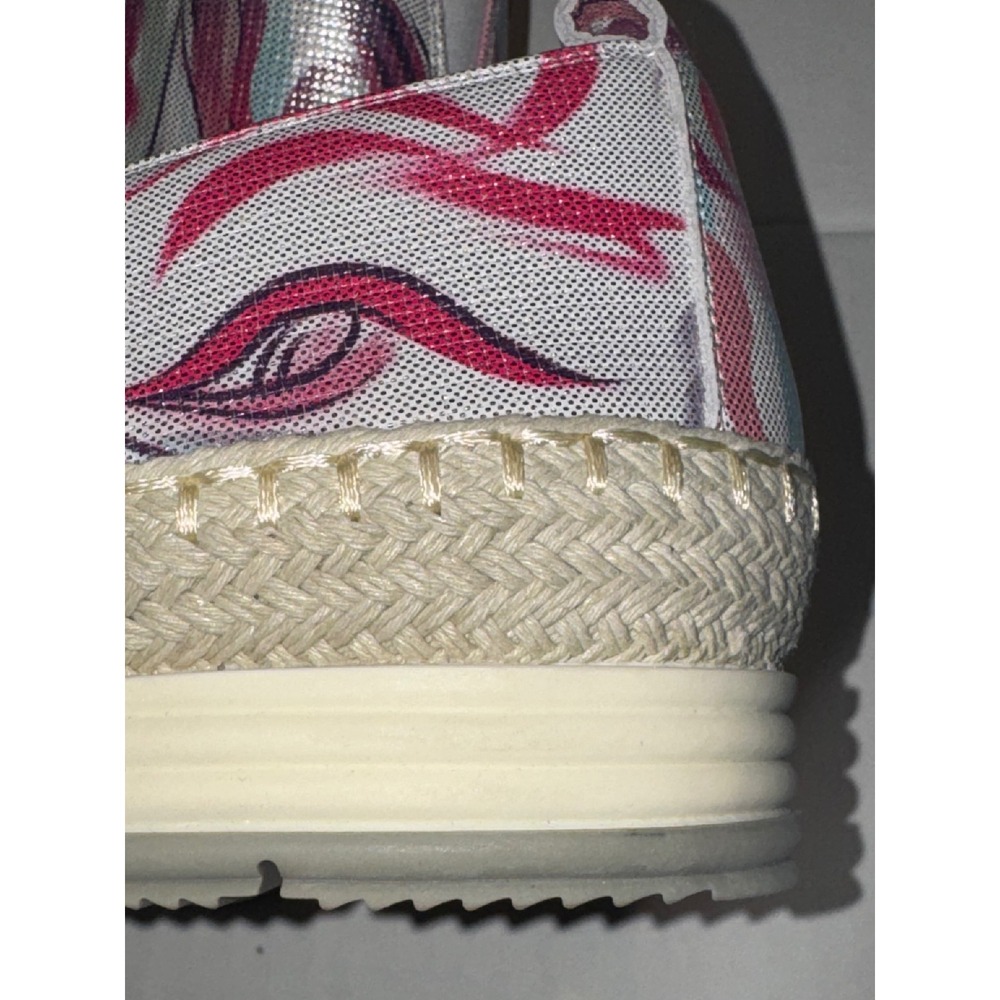 Vaneli Sport Women Abstract Print Espadrille Platform Slip On Sneakers Pink 9.5M - Picture 6 of 6